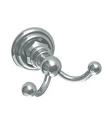 Watermark 322-0.5.1-SN Stratford 2 7/8&quot; Wall Mount Double Robe Hook - $148.00 CAD