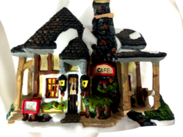 PreOwned   Christmas Village  Victorian CAFE, Hand Painted - $28.99