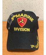 3rd Marine Division &amp; logo on a new black ball cap - £15.93 GBP