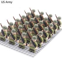 WW2 Military War Soldier Figures Bricks Kids Toys Gifts US Army 3 - £12.62 GBP