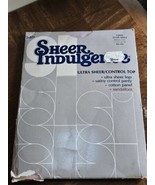 Vtg SHEER INDULGENCE Ultra SHEER Pantyhose Nylons Long Gray Dove Control... - £6.25 GBP