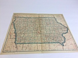 Antique map of IOWA  in 1921, Great Shape. Ready to be Framed. 11” By 9”. - £10.85 GBP
