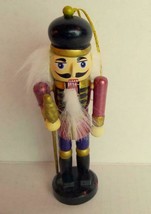 Nutcracker Guard Wooden Soldier Christmas Ornament 2001 - £7.78 GBP