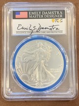 2021- American Silver Eagle- T2- PCGS- FS- Mint Engraver Series- Emily Damstra - £317.64 GBP