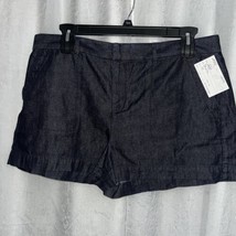 Loft Women&#39;s Shorts Blue Denim Chino Style Size 14 - $23.51
