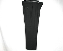 Haggar Repreve Classic Fit Dress Slack 34&quot; Waist x 29&quot; Inseam Dark Gray Pants - £15.50 GBP