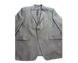DESIGNER LAUREN RALPH LAUREN 2 BUTTON 100% WOOL GRAY SUIT JACKET SIZE 44S - $35.63