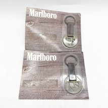 X2 VINTAGE THE MARLBORO BRAND RAFTER M LEATHER KEYCHAIN 1989 NOS - $24.99