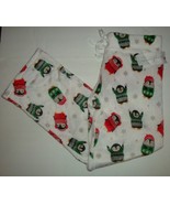 Daydream Women&#39;s Christmas Minky Soft Fleece Sleep Pajama Pants White Pe... - £21.57 GBP