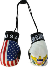 USA and US Virgin Islands Mini Boxing Gloves - £4.71 GBP