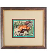 Untitled (Study of Houses) by Joseph Kapelyan Marker on Paper Signed &amp; D... - $13,693.99 MXN