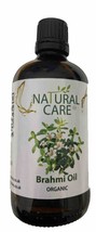 Organic Brahmi Oil 100ml Glass Bottle - $624.51 MXN