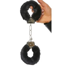 Furry Fuzzy Handcuffs Metal Keys Bachelorette Party Novelty Costume 9986... - £11.83 GBP