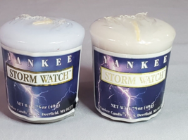 Yankee Candle Storm Watch Votive Candle Set of 2 Retired 1.75oz READ - £12.43 GBP