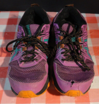 ASICS GEL-VENTURE PURPLE BLUE ORANGE  8 TRAIL TRACK RUNNING SHOES WOMEN'S 7 - $21.74