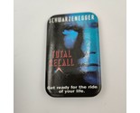 Vtg 1990 Total Recall Movie Schwarzenegger 2.75&quot; Carolco Lapel Pin - $15.43