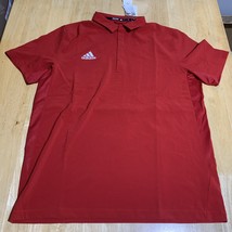 Adidas Men&#39;s Team Power Red / White Stadium Coaches Polo Large HH7414 - $659.66 MXN