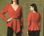 Vogue V1636 Misses 6 to 14 Blouse Wrap Top Uncut Sewing Pattern - £18.44 GBP