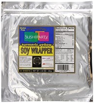 Yamamotoyama Sushi Soy Wrapper, Turmeric Yellow, 80 Grams Net Weight, 20 Count - $18.69