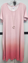 NWT 2.0 LuLaRoe Medium Pink Ombre’ Jessie swing Dress with pockets - £41.04 GBP