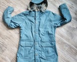 Woolrich Blue Long Sleeve Removable Hood Lined Jacket Vintage 70s USA Small - $74.25