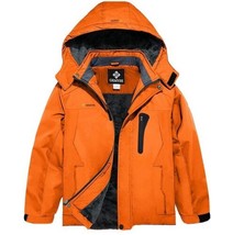 GEMYSE Boy&#39;s Waterproof Ski Snow Jacket Hooded Fleece Lined Windproof Winter Jac - £37.11 GBP