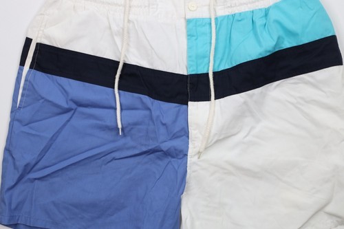 Vintage 90s Streetwear Mens Large Striped Color Block Lined Above Knee Shorts Item image 3