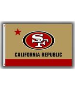 San Francisco Football Team Souvenir Flag 90x150cm 3x5ft  California Rep... - $18.99