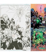 Billy Tan Rob Hunter Original Art Splash Page Green Lantern #25 ~ Kyle &amp;... - £1,246.01 GBP