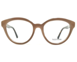 Valentino Eyeglasses Frames V2701 290 Beige Brown Tortoise Round 52-17-140 - $93.29