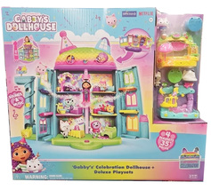 Gabby&#39;s Dollhouse Celebration and Deluxe Playsets - $149.50