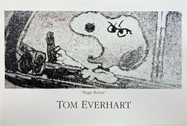 Tom Everhart Rage Rover Offset Lithographie Cacahuète Charlie Marron Snoopy Art - £81.47 GBP