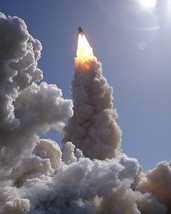 Space Shuttle Columbia liftoff launch and smoke contrails STS-52 Photo Print - $8.81