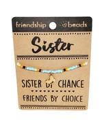 Sister By Chance Friendship Glass Beads Bracelet - $12.17 CAD