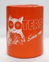 Koozie HOOTERS SINCE 1983 Orange Foam Insulator Beer &amp; Drink Can Holder - £23.53 GBP