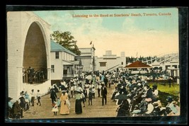 Vintage Postcard 1914 Cancel Listening to the Band Scarboro Beach Toronto Canada - £11.66 GBP