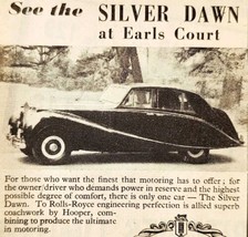 1954 Clyde Silver Dawn Scotland Earls Court Expo Advertisement Automobil... - $14.99