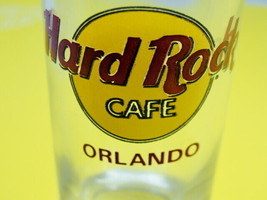 Hard Rock Cafe Orlando Tall Shot Glass Red  Letters 4" Man Cave Bar - $23.74