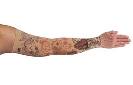 Mariposa Beige Compression Sleeve By Lymphedivas, Gauntlet Option Any SZ/LVL New - £74.15 GBP+