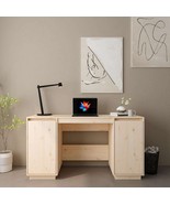  Desk Natural Wood Solid Pine Wood Regular Desk Rectangular - $5,736.16 MXN