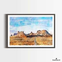 Premium Art Print Monument Valley in Watercolors, by Dreamframer Art - £30.52 GBP+