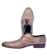 Infallible Cameo Horn Back Derby Style Genuine Crocodile Leather Formal Shoes - £959.21 GBP