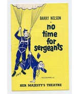 No Time for Sergeants Program Her Majesty&#39;s Theatre London England 1956 - £12.46 GBP