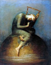 "Hope" by George Frederic Watts. Fantasy Print Repro Canvas or Giclee - $8.59+