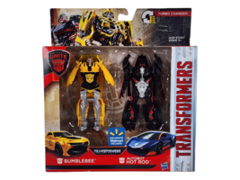 Transformers Unite 1 Step Turbo Changer Bumblebee &amp; Autobot Hot Rod Walmart - £7.74 GBP