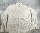 Gucci Button Down Shirt Mens 42 16.5 White French Cuffs Long Sleeve Ital... - $93.25