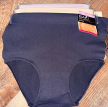 Bali ~ 3-Pair Womens One Smooth U Brief Underwear Panties Nylon ~  M/6 - £20.27 GBP