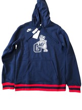 NWT New Gonzaga Bulldogs Nike Retro Logo Small Pullover Hoodie Sweatshirt - $59.35