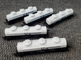 (5) Bachman HO Scale Tanker Car Tanker Cars Cyanamid Train White Lot - $45.82