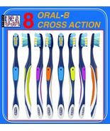 8 PACK, ORAL-B TOOTHBRUSH ,CROSS ACTION TOOTHBRUSH, ADVANCED, SOFT, MEDIUM - $541.41 MXN